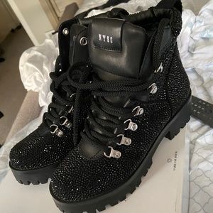 Steve Madden glitter boots